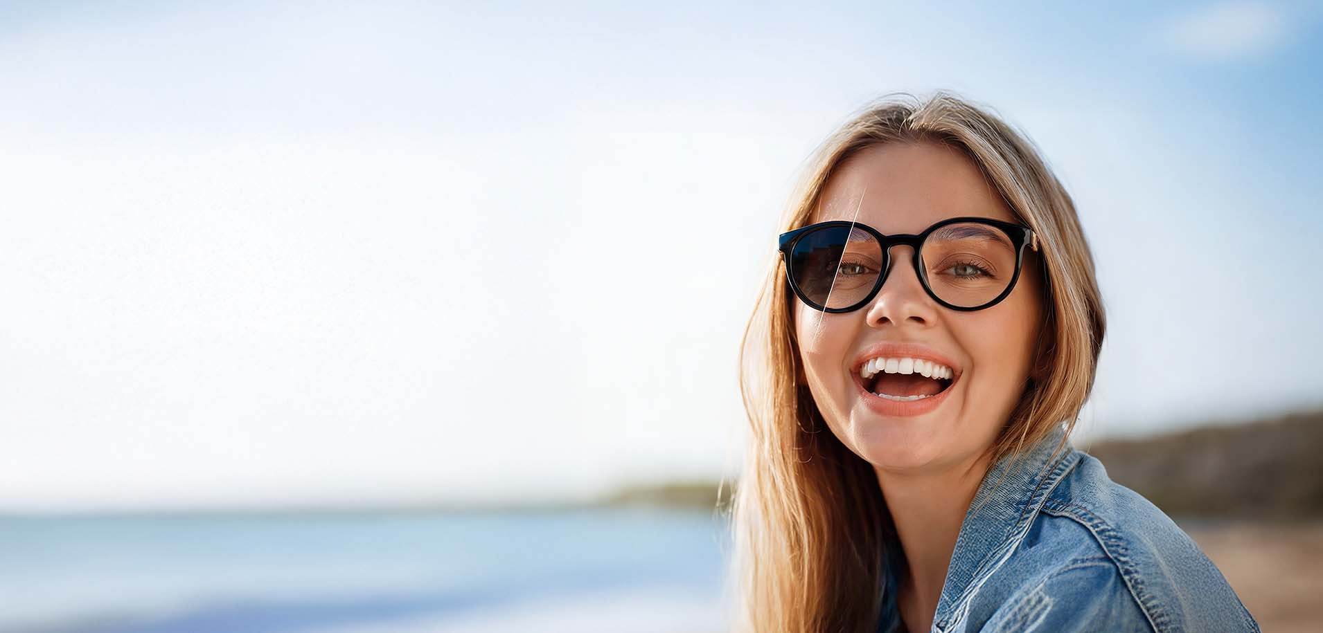 brilliant blue cut lens